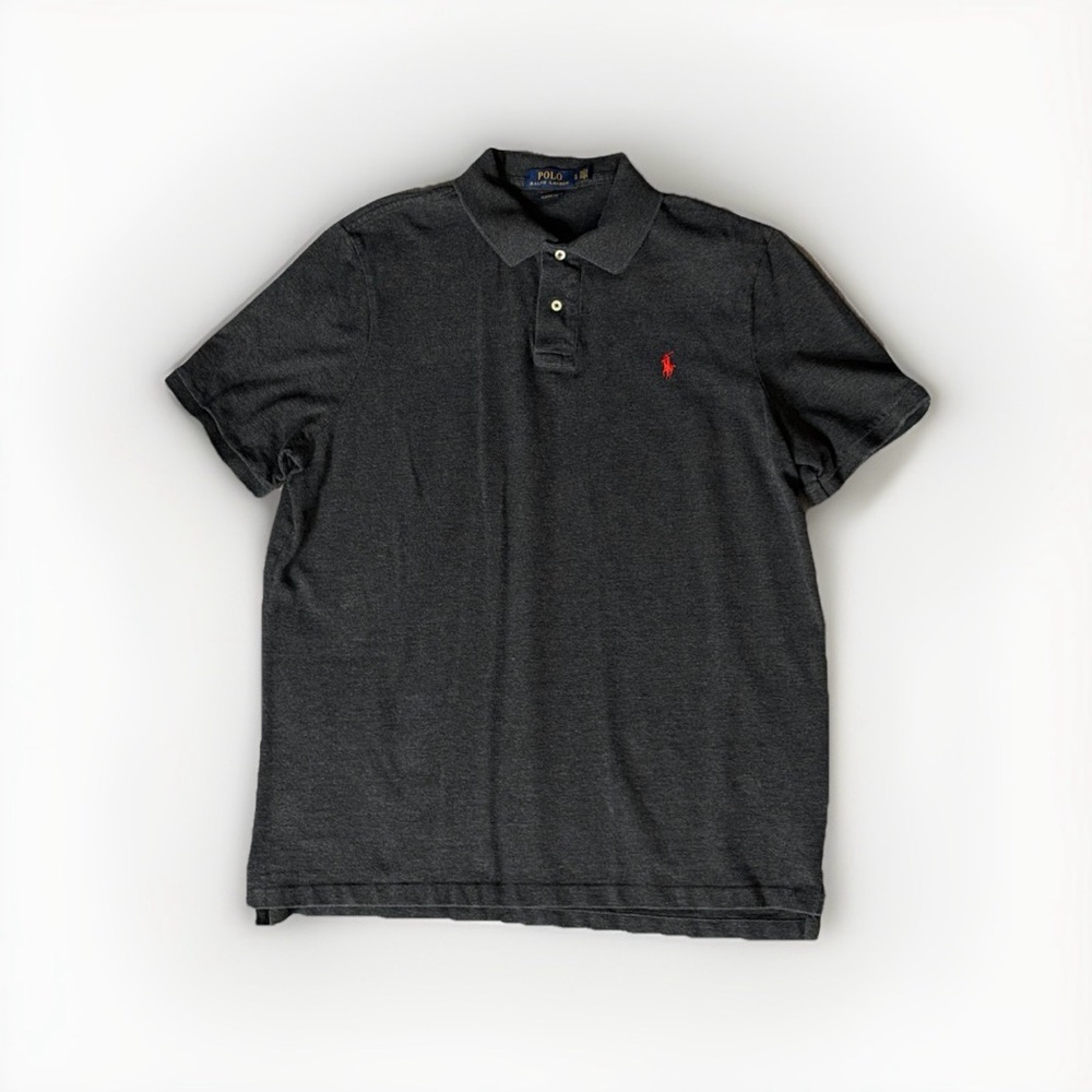 Polo Ralph Lauren Classic Fit Polo Shirt XL Dark Gray Charcoal Short Sleeve